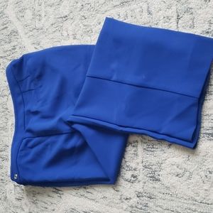 WHBM blue taper leg pants
